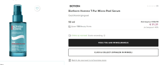 Biotherm Homme T-Pur Refining Micro-Peel Serum Correcting care voor €31,31 bij Douglas