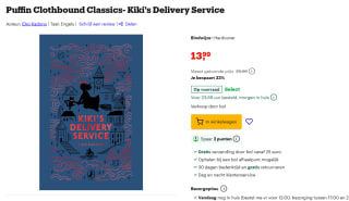 Kiki's Delivery Service hardcover kinderboek voor €13,99 bij Bol