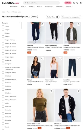 -10% de Descuento Extra en Sarenza.