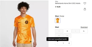 NIKE Knvb Nederlands Elftal Thuis Shirt (2022) voor €18 bij Sportworld