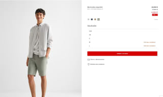 Bermudas algodón Mango Outlet por 4,99€