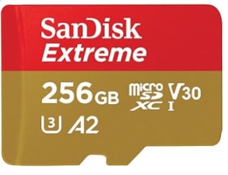 Carte microSDXC SanDisk 256 Go Extreme avec A2 App Performance à 23,99€