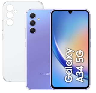 Samsung Galaxy A34 5G + Funda + 70€ tarjeta regalo por 295€