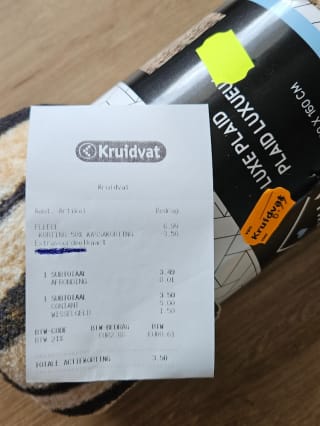 50% kassakorting op alle woondekens/plaids bij Kruidvat