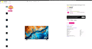 Xiaomi TV S Mini LED 55 2025 4K UHD Google TV 144 Hz por 579€