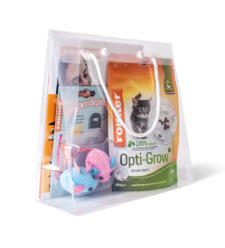 Het Kittenpack is gratis te bestellen, je betaalt alleen €5.95 verzendkosten bij Fokker
