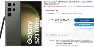 Samsung Galaxy S23 Ultra 5G - 256GB - Green voor €1.008 bij E-bay