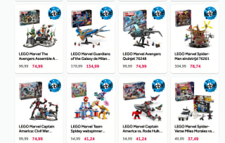 25% korting op alles van Lego Marvel bij Intertoys.