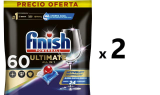 Finish Powerball Quantum Ultimate Pastillas para el lavavajillas Regular 120 pastillas, por solo 9,39€