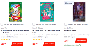 Gratis kinderboek bij aankoop vanaf €13,50 aan boeken tijdens de Kinderboekenweek bij Bol