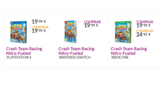 Videojuego Crash Team Racing Nitro-Fueled por solo 19,90€ (PS4, Nintendo t Xbox)