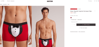 Bóxer Algodón Superior Esmoquin Rojo a solo 13,90€