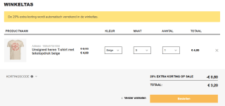 20% extra korting op de sale van Scapino