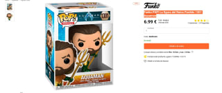 Figura Funko Pop Movies: Aquaman con Traje de Héroe por 6,99€
