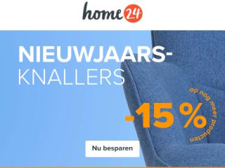 15% korting op meubels, lampen en accessoires bij Home24