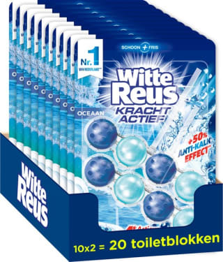 20 Witte Reus Kracht Actief Oceaan toiletblokjes voor €20 bij Bol