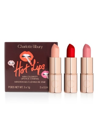 CHARLOTTE TILBURY Hot Lips Mini Lipstick Trio - make-up set voor €28