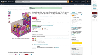 25 unidades Chupa Chups XXL por 11,29€