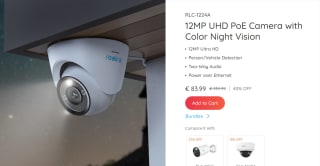 Reolink Rlc-1224a Easy Dome IP Security Camera voor €83,99 bij reolink