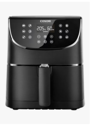 Freidora de aire - Cosori Premium Chef Edition, Capacidad 5.5L, Potencia 1700W, Hasta 205ºC por 80.99€
