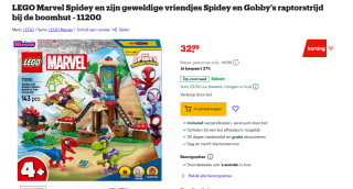 LEGO Marvel Spidey en Gobby's raptorstrijd bij de boomhut voor €32,99 bij Bol