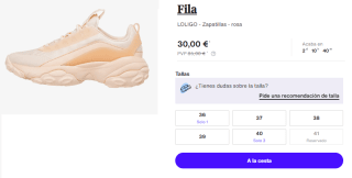 Zapatillas para Mujer Fila LOLIGO por 30€