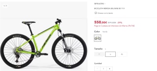 Bicicleta MERIDA BIG.NINE 80 11V por 550€ (cuenta nueva por 538€)
