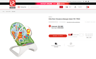 Silla Nido Vibradora Bebeglo Safari RS-17600 por $41.990
