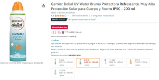 Cremas solares a precios mínimos en Amazon
