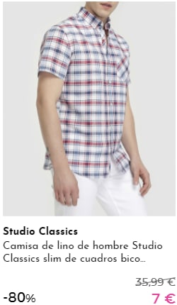 Studio Classics - Prendas para ellos por 5€ y 7€