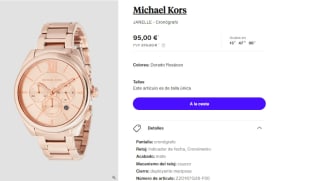 Reloj Cronografo para Mujer Michael Kors JANELLE por 95€