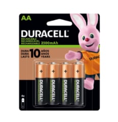 Pack de 4 pilas recargables Duracell AA por $6.990