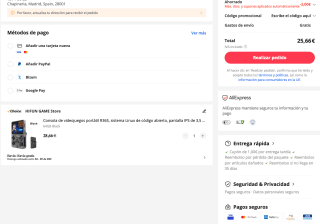 Consola juegos R36S IPS 3,5" R35s Pro por solo 25,66€