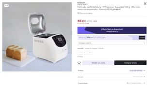 Panificadora 1Kg 650W marca Prixton La Petite Bakery PB100 por 36€