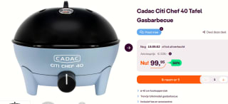 Cadac Citi Chef 40 gasbarbecue voor €99,95 bij Ibood