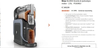 Ninja SLUSHi Granita & ijsdrankjes maker voor €349,99 bij Ninjakitchen