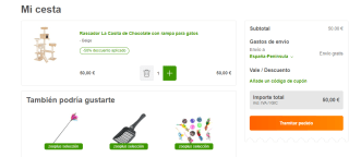 50% descuento Rascador La Casita de Chocolate para gatos por 50€