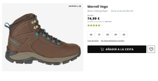 Botas de Trekking para Mujer Merrell Vego por 67.49€