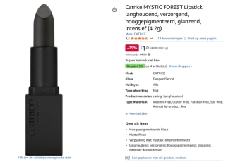 Catrice MYSTIC FOREST Lipstick voor €1,25 bij Amazon