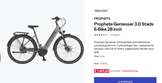 Prophete Geniesser 3.0 Stads E-Bike 28 inch voor €1.499 bij Decathlon