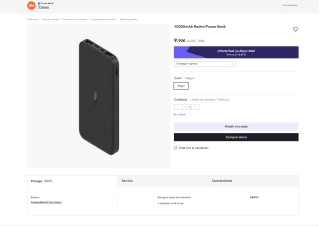 Redmi Power Bank Redmi 10000mAh por 7,42€