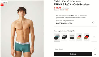 3-Pack Boxers - Modern Cotton van Calvin Klein voor €26,75 bij Zalando