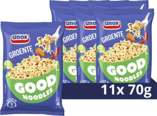 11x 70 g Unox Good Noodles Groente voor €6 bij Bol