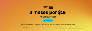 3 meses Music Unlimited por $15 en Amazon