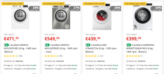 Chollazo Worten 10% EXTRA descuento en lavadoras
