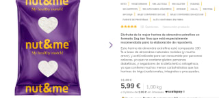 Harina de almendra extrafina 1kg por 5,99€