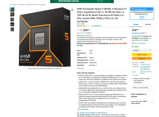 Procesador AMD Ryzen 5 9600X pors solo 268,68€