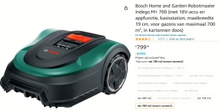Bosch Indego M+ 700 Robot grasmaaier voor €799 bij Amazon