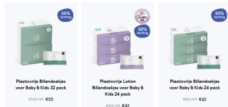 50% korting op alle billendoekjes van Naïf