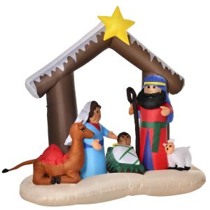 Decoración inflable de navidad Portal de Belén por 79,50€
